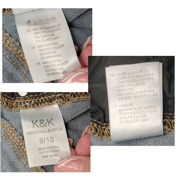 Kendall & Kylie Stretchy Distressed Denim Blue Jeans EXCELLENT Condition! - Picture 9 of 11